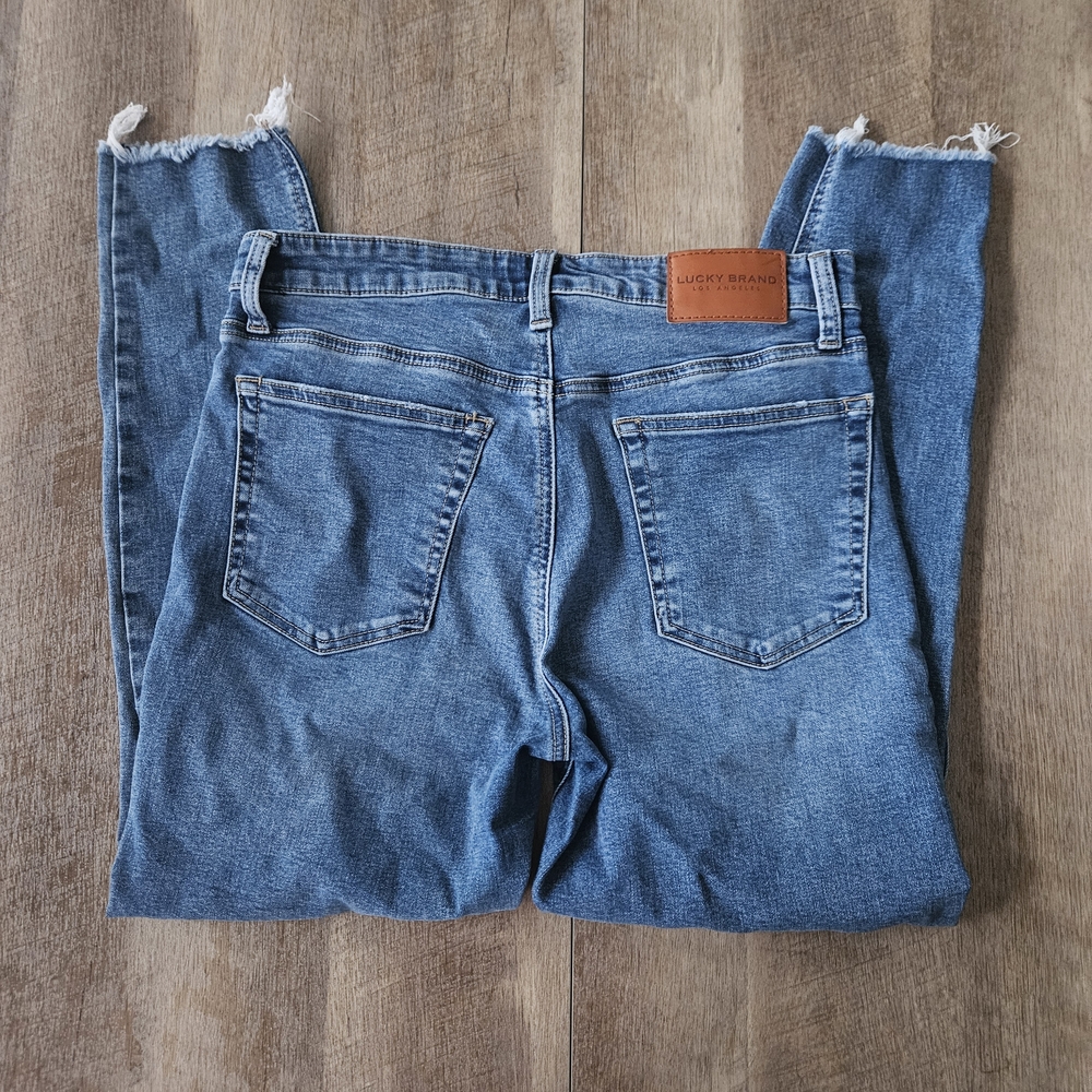 Lucky Brand Blue Straight Leg Jeans Distinctive Style